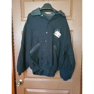Vintage 1993 Too Cute!  Wool Leather Varsity Jacket BETTY BOOP